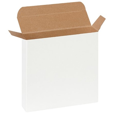 Bsc Preferred 6 x 1-1/2 x 6'' White Reverse Tuck Folding Cartons, 250PK RTC52W
